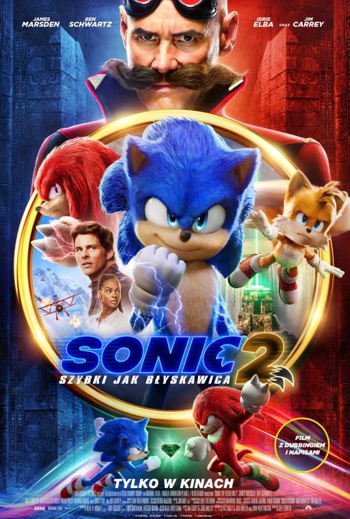 Plakat filmu Sonic Szybki jak błyskawica