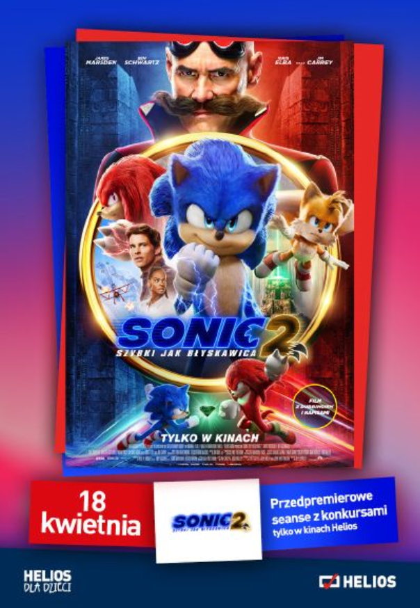 Plakat filmu Sonic Szybki jak błyskawica