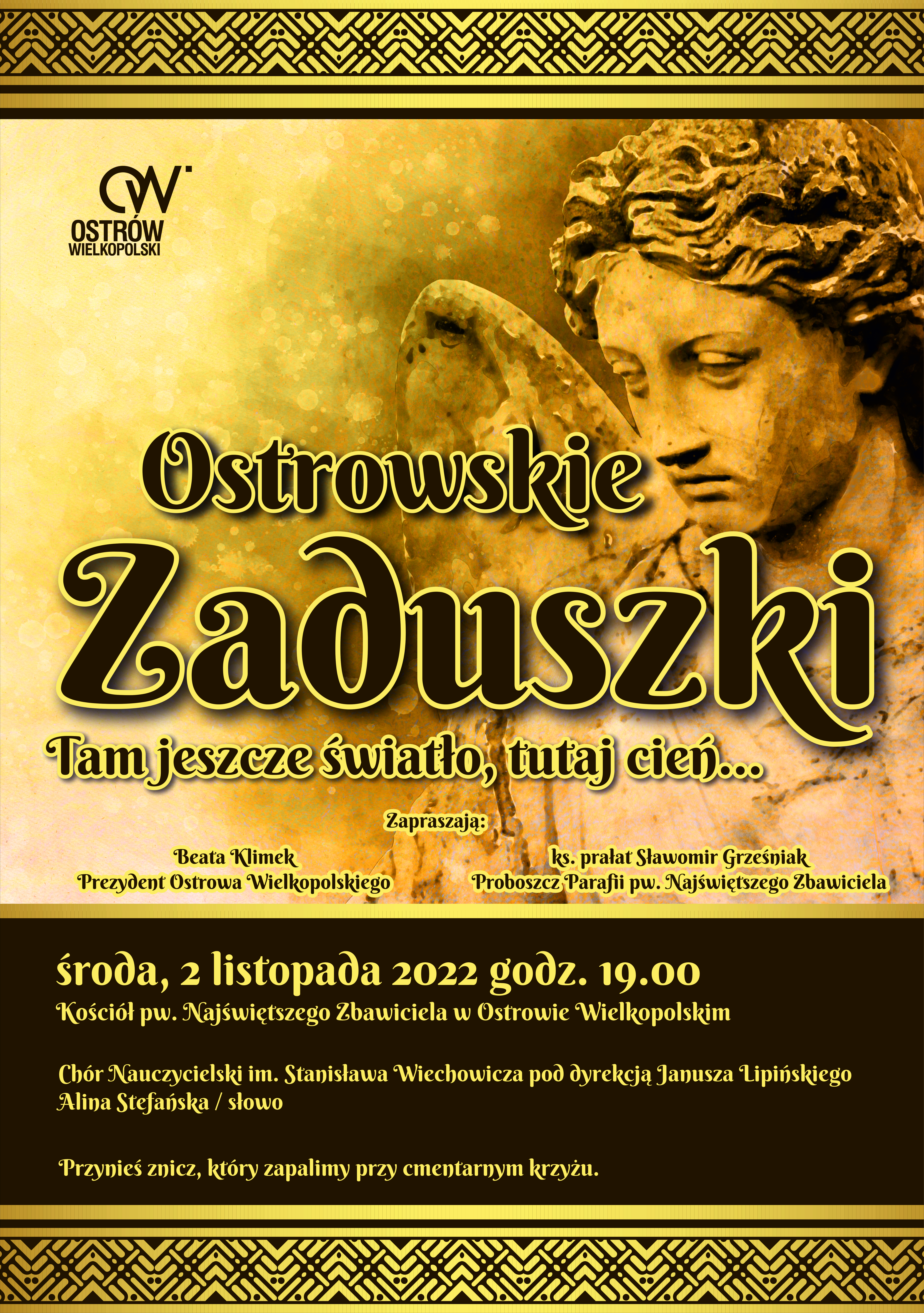 Plakat OSTROWSKIE ZADUSZKI
