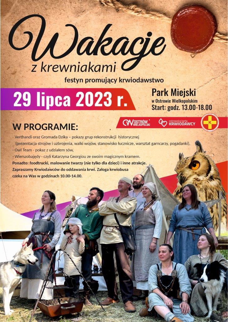 plakat Festyn "Wakacje z&nbsp;krewniakami"