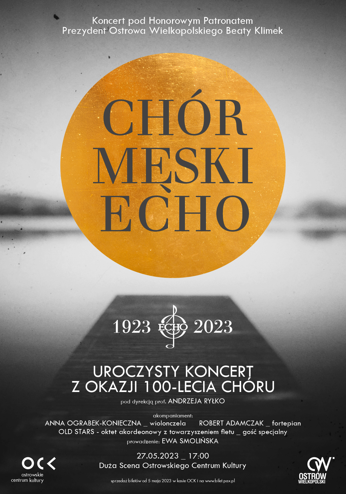 plakat 100 lat CHÓRU MĘSKIEGO ECHO