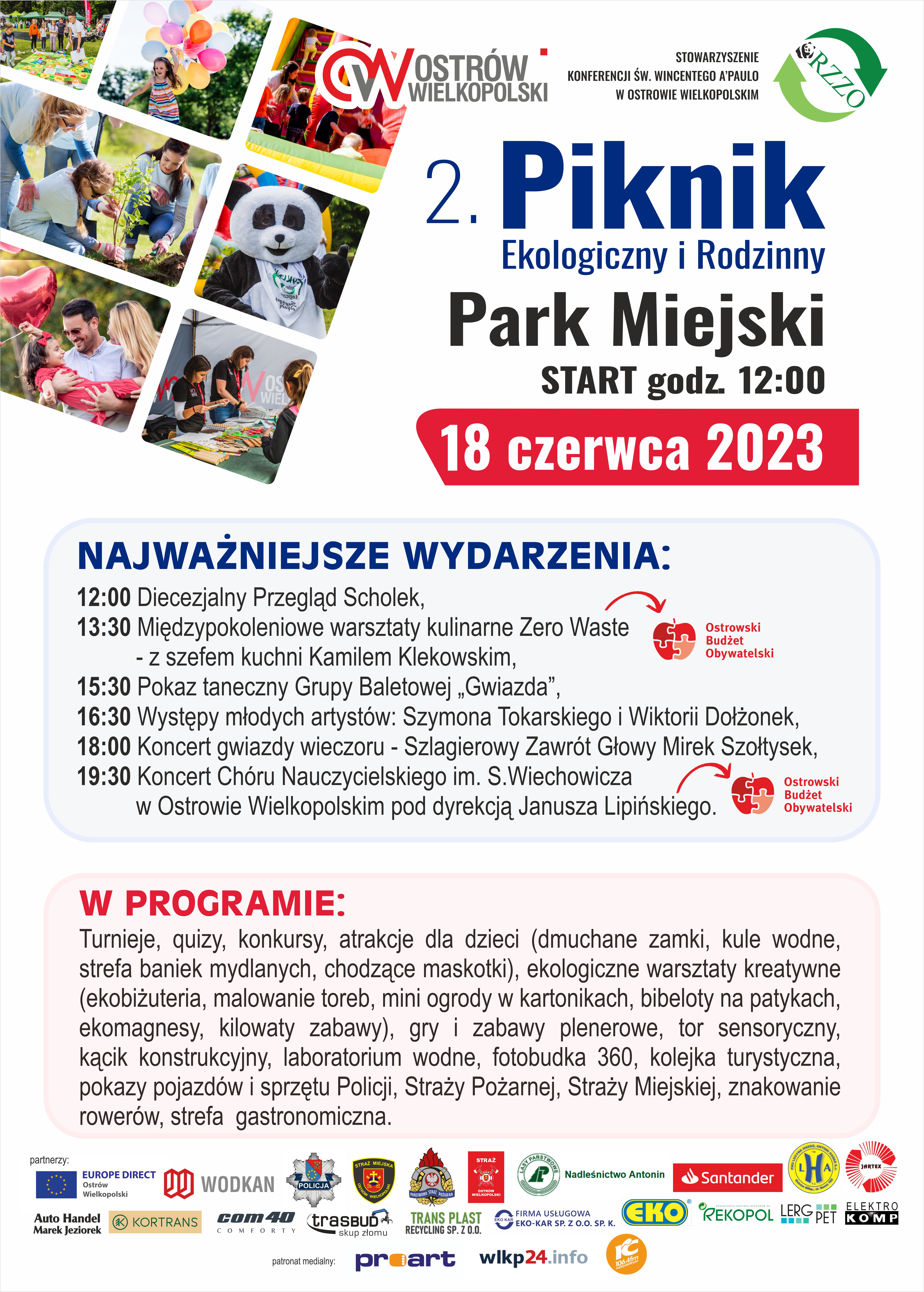 Plakat 2. Piknik Ekologiczny i&nbsp;Rodzinny