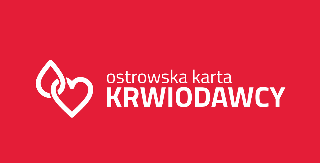 Logo programu Ostrowska Karta Krwiodawcy