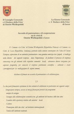 otwórz na warstwie większe zdjęcie Porozumienie o partnerstwie i współpracy (wersja w języku włoskim)