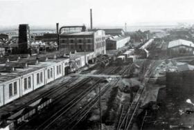 Fabryka "Wagon" wybudowana w latach 20-tych - pocztówka