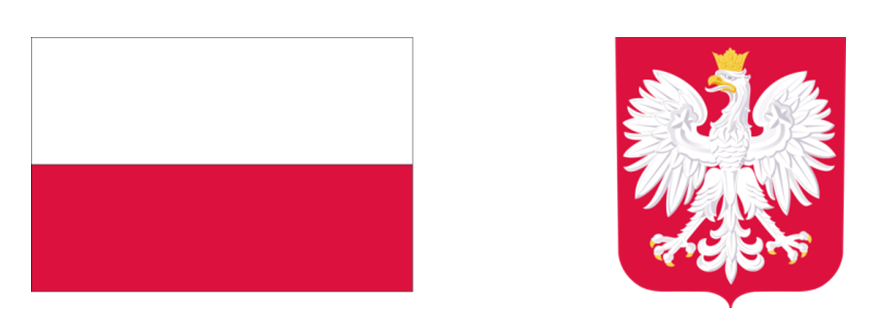 Flaga Polski i Godło Polski