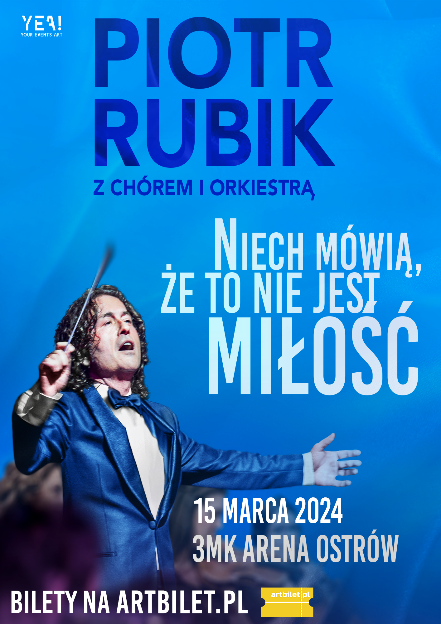 Piotr Rubik - plakat zapraszający na koncert