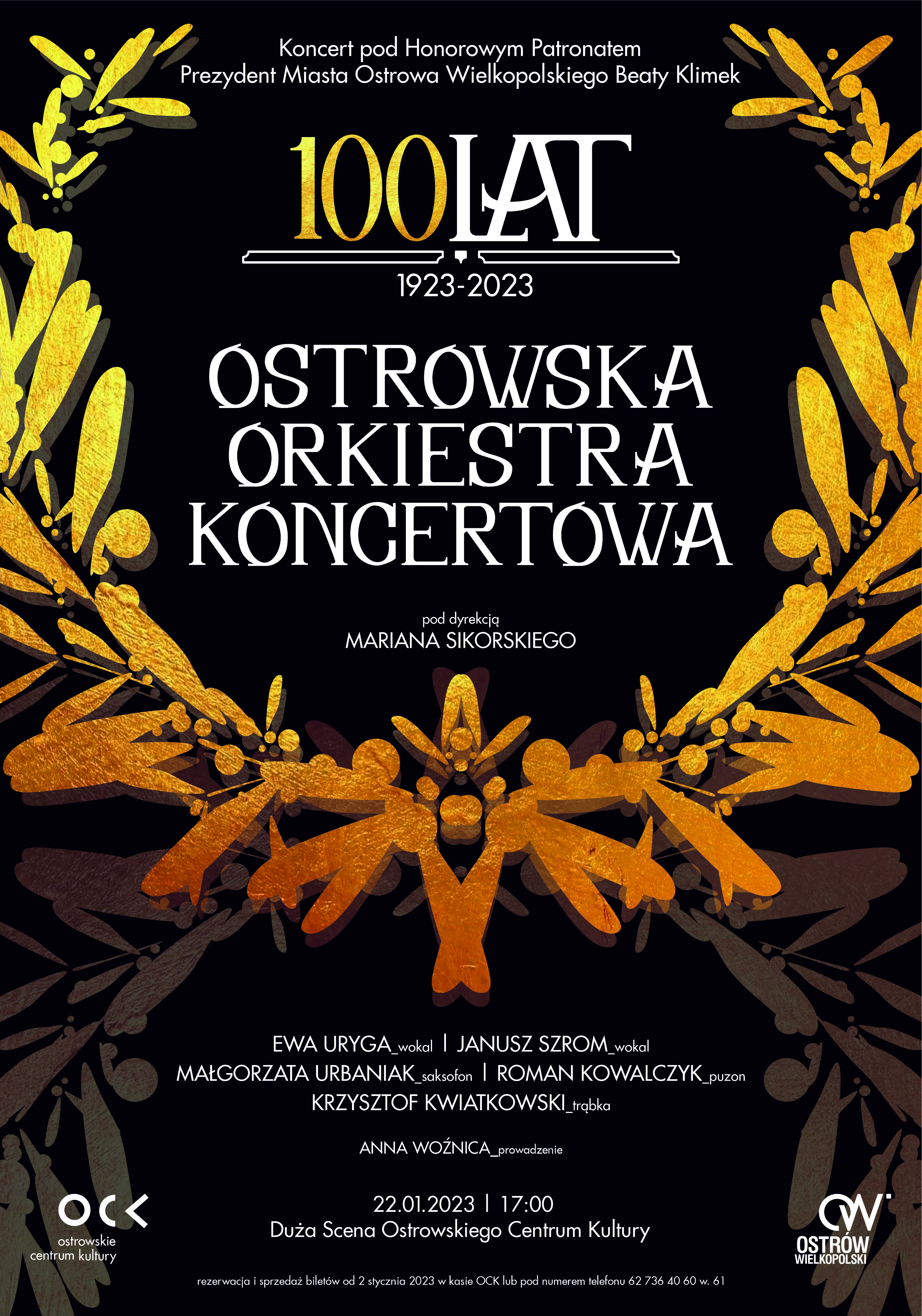 afisz Koncert Ostrowskiej Orkiestry Koncerowej