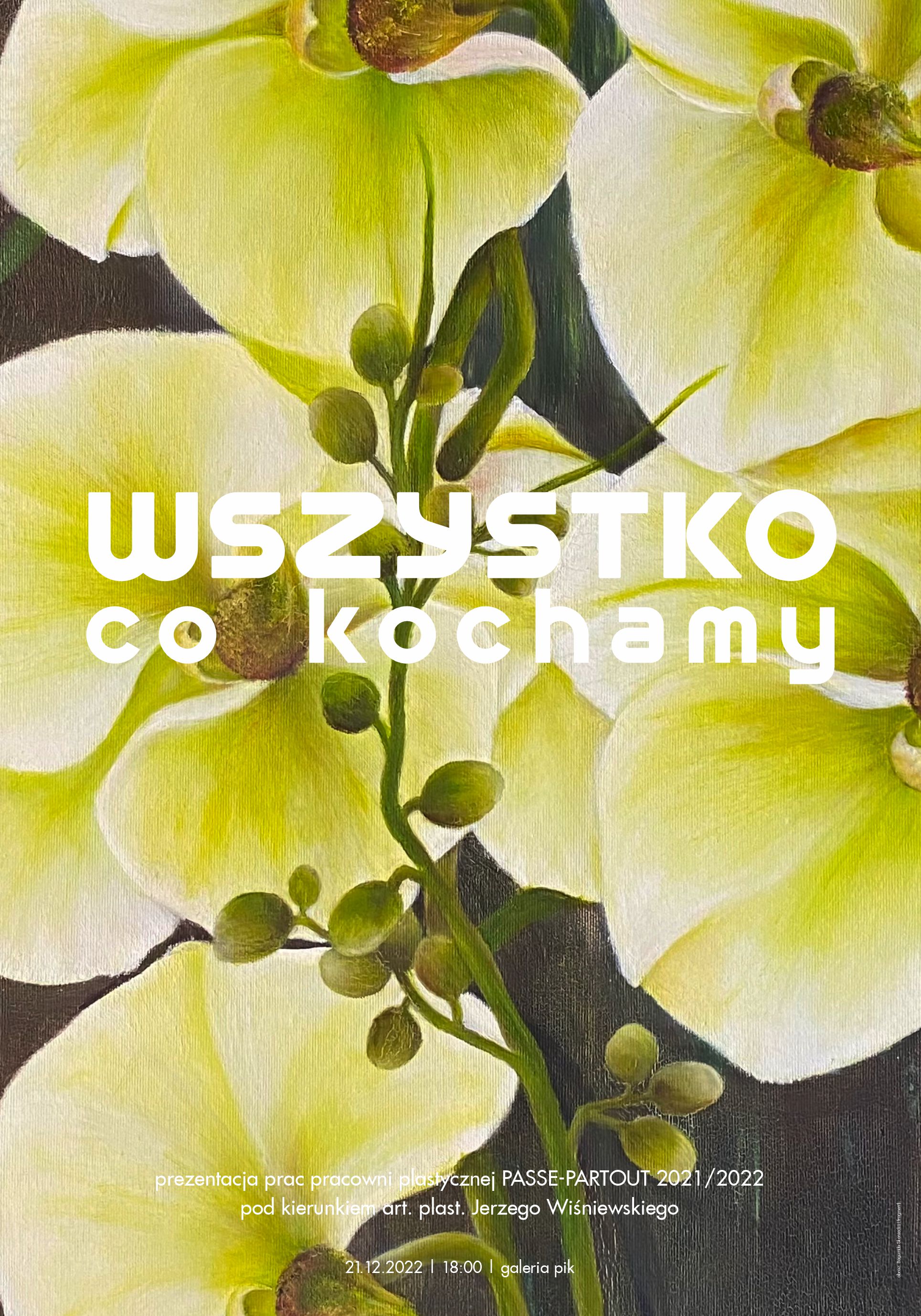 Plakat PASSE-PARTOUT | Wszystko co kochamy | wernisaż