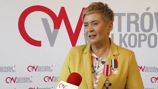 Prezydent Beata Klimek uhonorowana Kombatanckim Krzyżem Pamięci.
